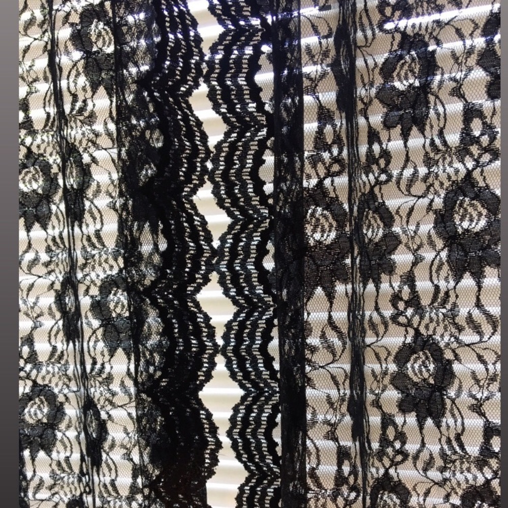 Sexy handmade black laced Curtains